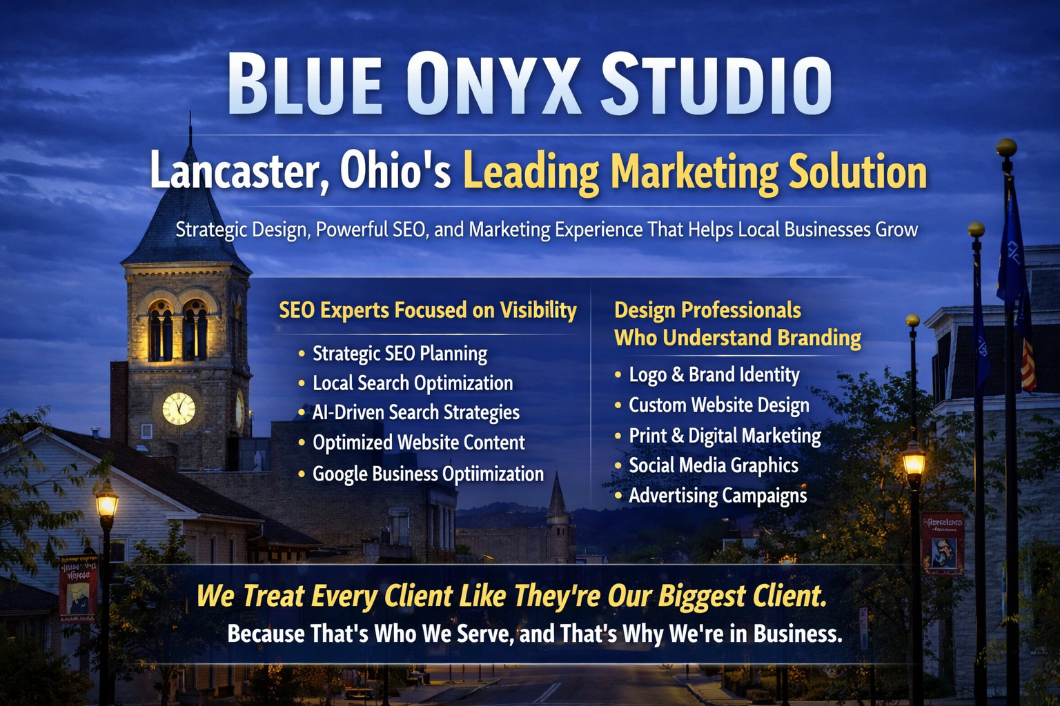 Blue Onyx Studio: Lancaster, Ohio’s Leading Marketing Solution